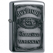 Zippo Jack Daniel's Label Chroom Emblem